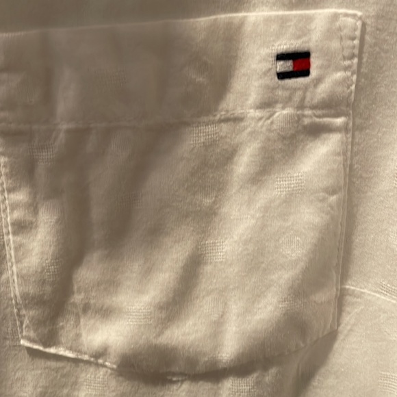 Tommy Hilfiger white  blouse. Classic fit. - Picture 4 of 6